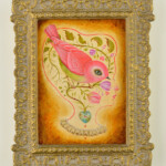 Jennybird Alcantara, "Her Minds Eye", oil on wood, 7 x 5 inches, $2,500