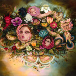 Jennybird Alcantara, "Her Sinuous Nature", oil on wood, 30 x 36 inches, $36,000