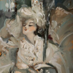 Nadezda, “Dollhouse 03”, oil on panel, 5 x 7 inches, $600