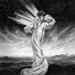 Billy Norrby, "Asteria", Graphite and acrylic on paper, 8 x 8 inches, $625