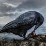 Jamie Lee Parker, “Barren”, oil on canvas, 8 x 8 inches, $800