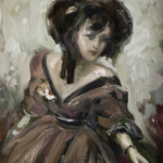 Nadezda, “Dollhouse 02”, oil on panel, 5 x 7 inches, $600