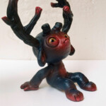 Stan Manoukian, “Furfur”, magic sculpt, glass eyes hand painted with acrylic paint, 8.5 inches, $650