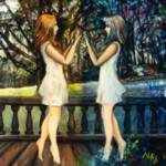 Victoria Steel, “When the Clock Strikes Midnight”, oil on panel, $400