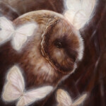 Danielle Trudeau, “The Pursuit of Stillness”, oil on wood, 8 x8 x 1inches, $600