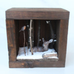 Meadow & Fawn, “Spark of Change II”, mixed media, 5 x 3.5 x 5 inches, $700