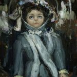Nadezda, “Dollhouse 06”, oil on panel, 5 x 7 inches, $600