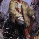 Nadezda, “Circus Mistress”, oil on panel, 8 x 16 inches, $1050
