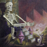 Joseph Weinreb, “Super sexy swingin creation machine”, oil on panel, 8 x 8 inches, $450