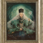 Eeva Nikunen, “Enchantress”, oil on board, 11 x 14 inches, 16 x 19 inches framed, $1400 (framed)
