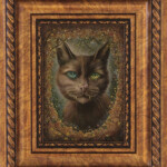 Eeva Nikunen, “Familiar”, oil on board, 5 x 7 inches, 10 x 12 inches framed, $600 (framed)