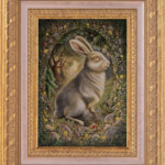 Eeva Nikunen, “Follow Me”, oil on canvas, 5 x 7 inches, 9 x 11 inches framed, $600 (framed)