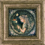 Eeva Nikunen, “High Hopes”, oil on canvas, 8 x 8 inches, 12 x 12 inches framed, $800 (framed)