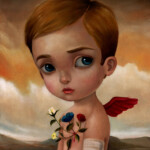 Raúl Guerra, “Icaro”, oil on canvas, 10 x 8 inches, $1,300