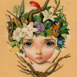 Raúl Guerra, “Ruby”, Colored pencils on 300grms paper, 11 x 9 inches, $700