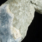 Nikole Cooney, “Tuning In”, Epoxy clay, Celestite, wood, 16 x 9.5 x 5.5 inches, $1,100 (Detail View)