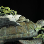 Nikole Cooney, “In The Flow”, Epoxy clay, quartz, wood, 12 x 18 x 11 inches, $2,800 (Detail View)