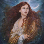 Eeva Nikunen, “Winter Night Dreamer”, oil on board, 8 x 10 inches, 12 x 14 inches framed, $800