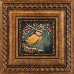 Eeva Nikunen, “Winter Twilight”, oil on canvas, 4 x 4 inches, 9 x 9 inches framed, $400 (framed)