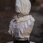 Nicolas Bruno, "Figure 3", Resin, Rope, Fabric originally used in photographs, 14 H x 7.5 W x 5 D inches, $650, Trio for $1800 (Side View)