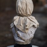 Nicolas Bruno, "Figure 2", Resin, Rope, Fabric originally used in photographs, 14 H x 7.5 W x 5 D inches, $650, Trio for $1800 (Side View)
