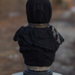 Nicolas Bruno, "Figure 1", Resin, Rope, Fabric originally used in photographs, 14 H x 7.5 W x 5 D inches, $650, Trio for $1800 (Front View)