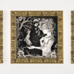 Daria Aksenova, “Evanescence”, Pen and Ink on hand cut, suspended, layered paper (Shadowbox), 10.125 x 10,125 inches, 12 x 12 x 3 3/4 inches framed, $2800 (Framed)