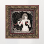 Daria Aksenova, “Heart Strings”, Pen and Ink on hand cut, suspended, layered paper (Shadowbox), 6.125 inches x 6.125 inches, 8 x 8 x 3 3/4 inches framed, $1,250 (Framed)