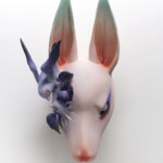 Erika Sanada, "Dreamlike”, Ceramic, cold finish, 6 x 6.5 x 11 inches, $1800 (Front View)
