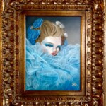 Kukula, "Blue bloom”, oil on panel, 12 x 16 inches, 22 x 26 x 2.25 inches framed, $9000