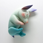 Erika Sanada, "Chikkoi Warrior - REM sleep”, Ceramic, cold finish, 4.5 x 2.5 x 7 inches, $1100