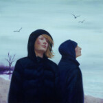 Syd Bee, "Sea Smoke", oil on canvas, 16 x 16 inches, $1,200