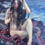 Jennifer Hrabota Lesser, “Siren”, oil, 14 x 11 inches, $1100