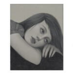 Syd Bee, "The Songstress Tree Study", graphite on paper, 10 x 8 inches, $295