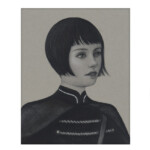 Syd Bee, “Vedette: Study", graphite on paper, 10 x 8 inches, $295