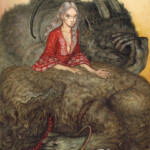 Jason Mowry, "The Princess and the Trolls", Watercolor and Gouache, 16 x 12 inches, $850