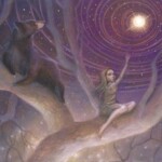 Erika Taguchi Newton, “Stardrifter”, acrylic, 9 x 12 inches, $425