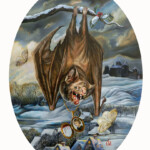 Claudia Griesbach-Martucci, "Show Me Your Teeth", oil on board, 24 x 18 inches, $1,800