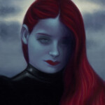 Syd Bee, “Pythoness", oil on canvas, 12 x 9 inches, $900