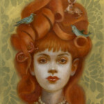 Deirdre Sullivan Beeman, "Four Elements Girl", oil and Egg Tempera on Panel, 10 x 8 inches, $900