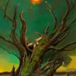 Mark Poole, “Hope of Renewal”, acrylic on mounted watercolor paper, 20 x 10 inches, $1800