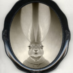 Travis Louie, “Betty, the Thief of Ideas”, acrylic on board, 10 x 8 inches, $3200 (Framed)