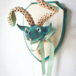 Valency Genis, "Ocho Calamari", epoxy clay, wood, wire, glass, acrylic and oil, 10 x 7 x 6 inches, $360