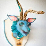 Valency Genis, "Tellaro Octavius", epoxy clay, wood, wire, glass, acrylic and oil, 11 x 8 x 8 inches, $440