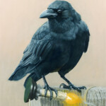 Criminy, "A Deceit", oil on arches huile paper 300gsm, 15 x 12 inches, 17 x 14 inches framed, $900