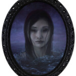 Jessica Gordon, "Sunandha", oil on oval panel, 11 x 11 inches, $2000