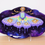 Tina Yu, "Little Comet", Polymer clay, epoxy clay, wood panel, acrylic paint, epoxy resin, 12 x 20 x 2.5 inches, $2,600