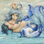 Camilla d'Errico, "Aquarius", oil on panel, 13 x 16 inches, $7000