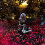 Kindra Nikole, "Oni", digital photograph on archival paper, mounted to wood panel, resin glazed (1/1), 12 x 12 inches, $500 | Also available: 14 x 14 inches (1/1), $560; 8 x 8 inches (1/1), $350.