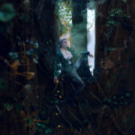 Kindra Nikole, "The Unseelie One", digital photograph on archival paper, mounted to wood panel, resin glazed (1/1), 20 x 16 inches, $750 | Also available: 24 x 30 inches (1/1), $950; 8 x 10 inches (1/1), $350.